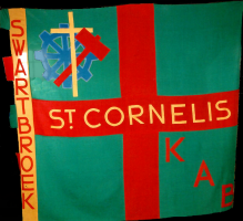 Kath. Arbeidersbeweging St. Cornelis Swartbroek 1950 (±) - Voorzijde thumbnail