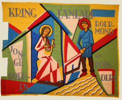 Fanfare Jonge Boeren en Tuinders Roermond 1950 - Voorzijde thumbnail